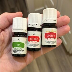 Young Living Vitality Essential Oil Trio - Green, Yellow, Red